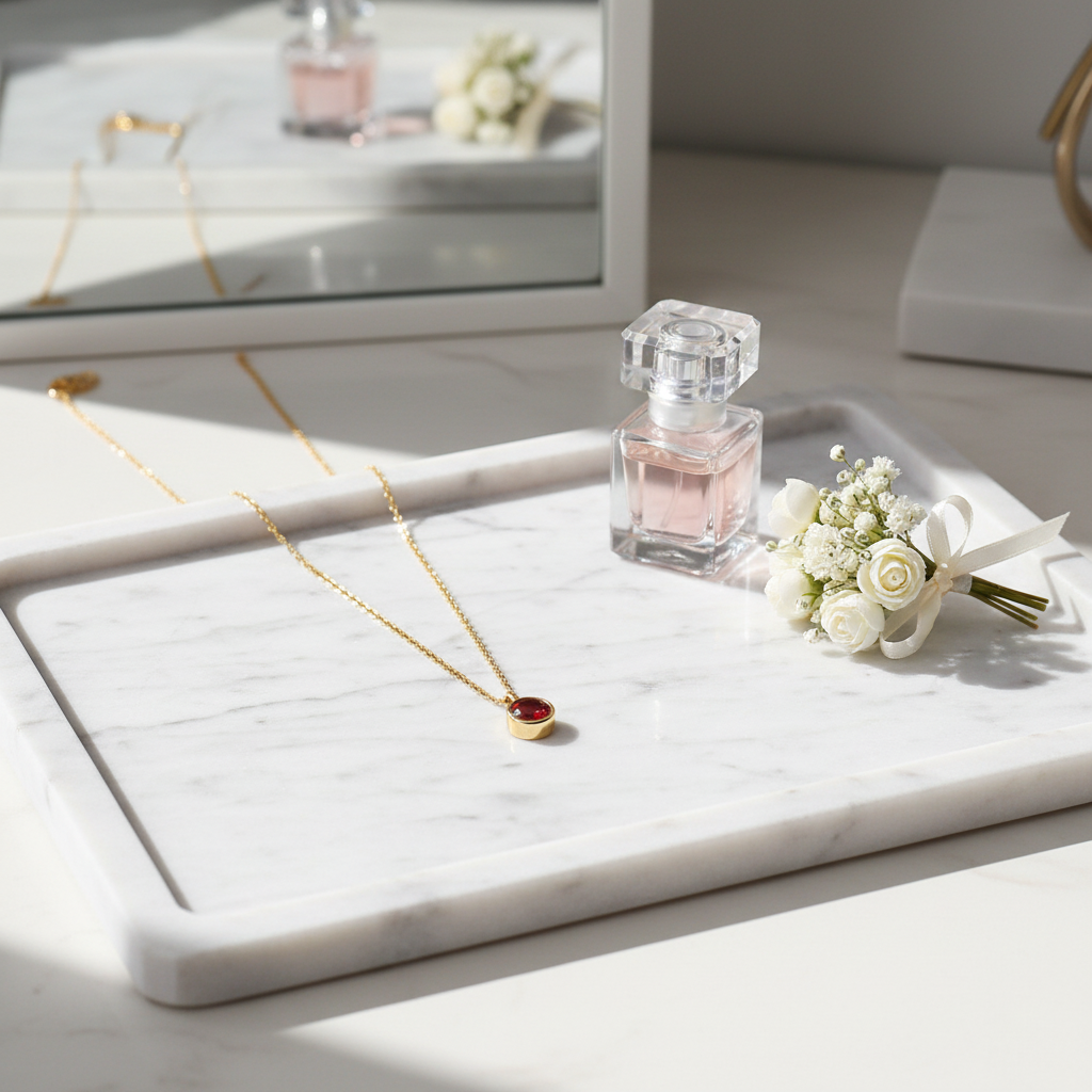 Sterling Silver Zodiac Solitaire Necklace – Gold January