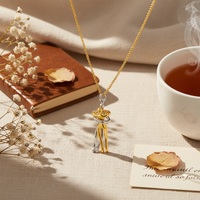 Love Hug Necklace – Unisex Couple Clavicle Chain | Valentine's Day Gift for Her & Him | Simple & Elegant Jewelry Set