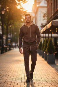 Men's Patchwork Hoodie & Jogger Set - Bold Streetwear Two-Piece Outfit | Christian Streetwear