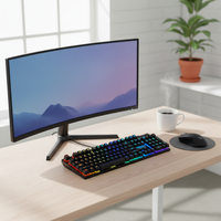 Gaming Keyboard with Floating Keys & Vibrant Backlight – USB Wired