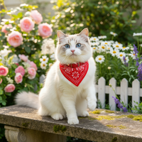 Adjustable Triangle Scarf Bandana for Dogs & Cats – Stylish & Comfortable Pet Accessory