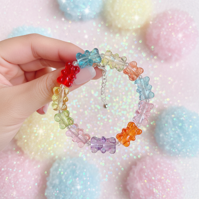 Y2K Gummy Bear Acrylic Beads – DIY Jewelry Making for Bracelets & Necklaces