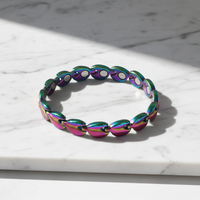 Divine Wellness Magnetic Bracelet – Stainless Steel Energy Wristband for Women | Christian Gift for Her