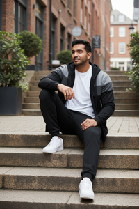 Men's Plus-Size Loose Sweatshirt Set – Casual Comfort Co-Ord | Big & Bold Style
