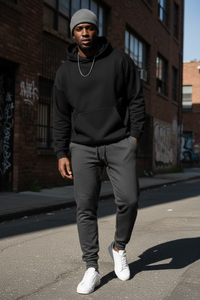 Men's Cozy Fleece Casual Pants – Drawstring Waist & Comfort Fit