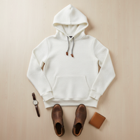 Men's Premium Jacquard Hoodie Sweatshirt Jacket – Warm Zip-Up Casual Coat with Hood