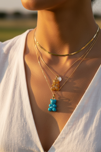 Y2K Gummy Bear Love Necklace – Colorful Bear Pendant Jewelry for Women