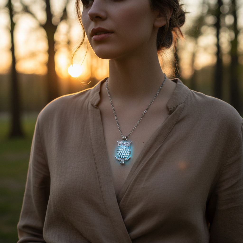 Glow-in-the-Dark Owl Necklace – Outdoor Lifestyle