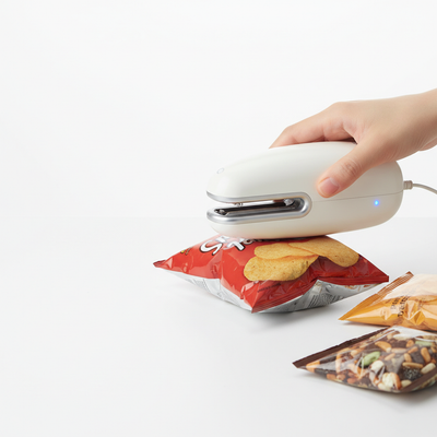 Mini USB Heat Sealer | 2-in-1 Snack Bag Sealer & Opener - Keeps Food Fresh