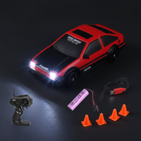 4WD RC Drift Car with LED Headlights – High-Speed 2.4GHz Remote Control Racing Car
