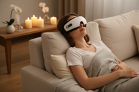 Healing Eye Massager with Heat & Bluetooth Music – 4D Airbag Pressure, Spa Relaxation at Home