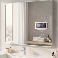 Waterproof Shower Phone Holder – Anti-Fog Wall Mount for Phones Up to 6.8 in