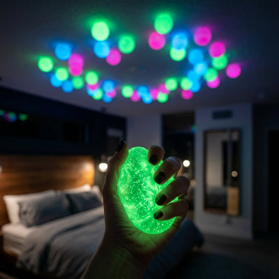 Glow in the Dark Sticky Fidget Balls – Sensory Stress Relief Toy for Kids & Teens