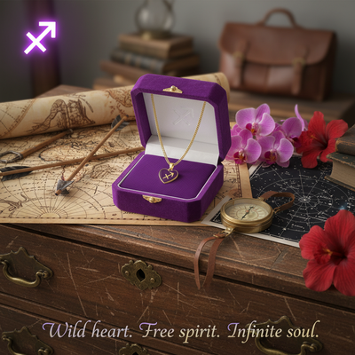 Zodiac Heart Necklace – Personalized Constellation Pendant for Her | All 12 Signs