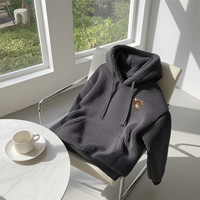 Lamb Wool Embroidered Hoodie - Ultra-Soft & Warm Gift