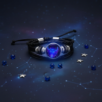 12 Zodiac Constellation Bracelet – Glowing Braided Jewelry for All Signs | Unisex Astrology Gift